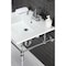Fauceture Continental 25"x22" Ceramic Vanity Top W/ Integrated Basin 3H, White LBT25227W34 - alternate 2
